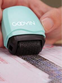 ABS Material Identity Protection Rolling Seal - GODYIN Privacy Protection, Used To Hide Confidential Information And Addresses, Anti-Theft, Blue/Pink/Green Available, Fashionable Smooth Surface, School Supplies, Back To School Season