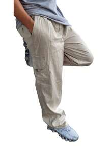 Men Pants - Beige - View 6