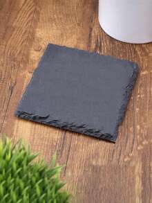 1 Piece Natural Slate Stone Coaster, Tea Coffee Gin Beer Wine Whiskey Gift, Unique Ideal Gift For Him, Her, Boyfriend, Girlfriend, Dad, Mom, Family, Friends, Suitable For Anniversary, Valentine's Day, Mother's Day, Birthday, Holiday Party, Father's Day, Graduation Ceremony, Wedding, Couple Gift, Wedding, Christmas, Gift, Party Favor, Room Decor, Bedroom Decor, Living Room Decor, Art, Home Decor, Fall Decor, Christmas Decor, Christmas - Multicolor - View 8