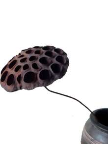 1pc 1 Stem Artificial Lotus Seed Pod Filler, Can Be Used To Create Floating Plant Lotus Leaf Decor, Natural Full Bloom, Non-Withering, Suitable For Vase Insertion And Vase DIY Decoration