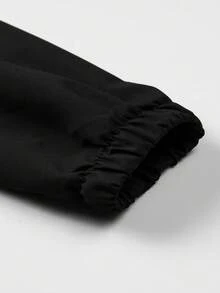 Men's Drawstring Hooded Casual Versatile Zip Pocket Windbreaker Jacket, Suitable For Daily Wear - Dark Grey - View 6