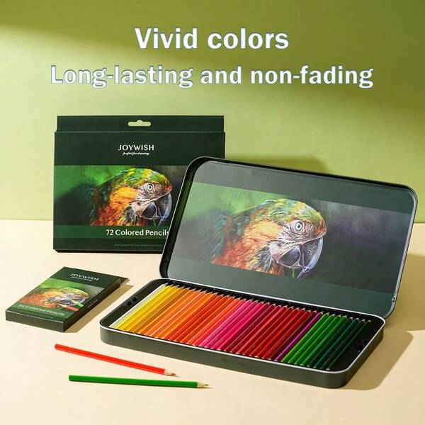 Farbstiftset für hochwertige Kunst: Professionelle Farbstifte und Kritzelbürsten