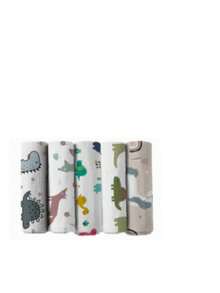 5pcs/Set Double-Layer Bamboo Fiber Cotton Gauze Baby Bibs Multi-Functional Burp Cloths/Baby Scarves Handkerchiefs - Multicolor - View 16