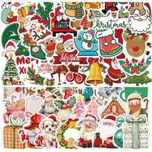 100 Stück Weihnachts-Aufkleber, Fröhliche Weihnachts-Aufkleber, süße Aufkleber, Weihnachtsgeschenk-Aufkleber, wasserfeste Vinyl-Aufkleber für Laptop, Handy, Auto, Skateboard, Wasserflaschen, Scrapbooking, Computer, Journaling