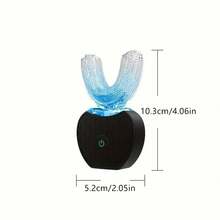 U-Shaped Silicone Electric Toothbrush, 360° Cleaning, 3 Cleaning Modes, Rechargeable Lithium Battery 300mAh, Ergonomic Design, Waterproof, Suitable For Home And Travel