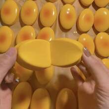 Slow Rebound Sea Blue Coconut Cheesecake Squeeze Toy, Stress Relief Squishy Bread Toy - Multicolor - View 11