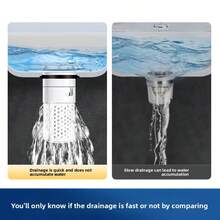 1 pieza Tapón de drenaje de fregadero con tapa de cerámica resistente (núcleo de latón) con cesta resistente a obstrucciones, adecuado para baño, cocina - Filtro de drenaje de bañera/ducha, atrapa pelos, tapón de drenaje fácil de instalar