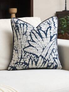 1 vỏ gối trang trí dệt jacquard dày dặn (không kèm ruột gối), vỏ gối dệt jacquard dày dặn, hiện đại, thời trang, phù hợp cho trang trí nhà cửa hàng ngày, ghế sofa, giường ngủ, mọi mùa. - Xanh và trắng - Xem 2