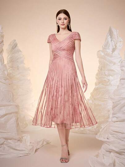 Mgiacy，新品上市，吊带，印花网眼，拉条，高端晚礼服，适合晚宴