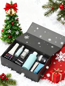 Hộp quà Giáng sinh tự làm, Hộp quà có nắp, Hộp khóa từ cho đám cưới nam, Sinh nhật, Ngày lễ tình nhân, Tốt nghiệp, Giáng sinh, Hộp quà cho quà tặng Hộp quà Giáng sinh màu đen tự làm, Hộp thủ công bằng bìa cứng trống có nắp để trang trí, Bao bì quà tặng ngày lễ cho tiệc tùng - màu đen - Xem 8