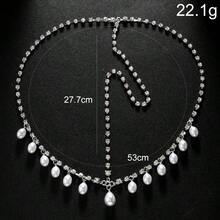 Pearl Head Chain Boho Headpiece Tassel Pendant Head Chains Wedding Costume 1920s Party Hair Accessories For Women And Girls - As Pic - View 5