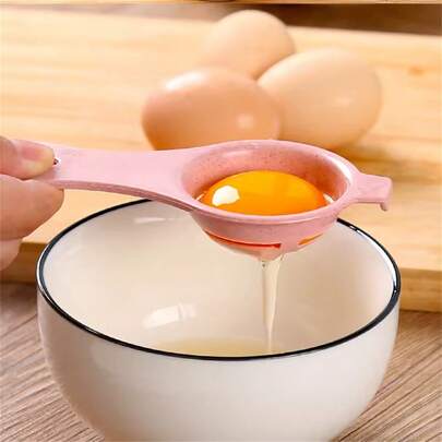 3pcs Random Color Egg Separator Filters, Suitable For Kitchen Baking