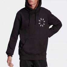Adidas 阿迪达斯男士新款舒适简约连帽休闲卫衣 - 黑色 - 查看 1