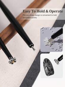 Beautizon Nailartlab 美甲多功能猫眼效果美甲磁铁套装，UV 凝胶猫眼设计美甲产品，易设计法式猫眼形状，专业沙龙凝胶抛光美甲工具美甲沙龙必备美容初学者配件