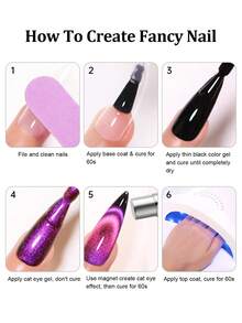 Cat Eye Nail Polish Gel Strong Magnetic Stick Dual-Ended Thick Multi-Function Magnet Nail Art Tool - Multicolor - View 7