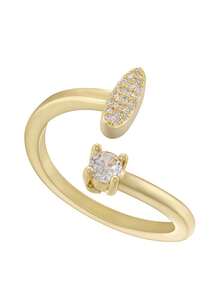 This Is A Stylish And Simple Asymmetrical Copper A-Z Ring With An Adjustable Opening And 26 English Initials For Women. It Is Suitable For Daily Wear And Casual Entertainment. It Is A Gift For Friends And Couples At Festivals And Gatherings!