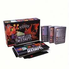 Monster Madness: Ultimate Board Game Strategy Party Game With 100+ Cards - 2-6 Player Role-Playing Adventure For & Adults, Strategy & Luck Mechanics, Monster Battle Night, Compatible With Monster Madness Video Game Fans, Includes Rulebook & Character Cards For Epic Strategy Battles, Vibrant Game Box With Expansive Card Collection, - Multicolor - View 2