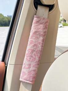 قطعة واحدة/قطعتان واقي كتف حزام أمان السيارة بطبعة نمر، واقي حزام أمان السيارة الجديد، اكسسوارات داخلية للسيارة