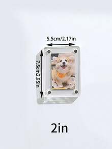 إطار صور مغناطيسي للثلاجة، خيارات الحجم 3/5/6 بوصة، ملصق صور إبداعي، لا يتطلب الحفر، ديكور للمطبخ والمكتب، بأسلوب إنستغرام، إطار صور مغناطيسي - متعدد الألوان - مشاهدة 11