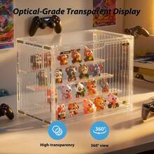 Senmeo Clear Acrylic Display Case (Dustproof Storage), Transparent Box For Figurines/Models/Collectibles - 透明色 - 查看 7