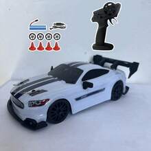 RC Drift Racing 1:24 Scale RC Car, 2.4G Remote Control Car, 20+Km/H High Speed Racing Car, Drift Car, With Drift Tires, Obstacles And Lights, Suitable For Christmas, - Multicolor - View 9