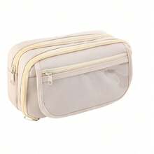 1 Expandable Pencil Case And Compartment, Large-Capacity Pencil Case And Pencil Bag, Essential Gifts For Returning To School,Portable Pencil Case, Large School Stationery Organizer, Transparent Cosmetic Bag, Storage Bag, Suitable For Offices, Youth, Teenagers, Boys, Girls, Portable Gifts, Cosmetic Bags, Storage Bags - Black - View 18