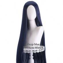 40inch Long Straight Wig Colorful Costume Wigs Synthetic Wig Red Blue Purple Blonde Anime Cosplay Wig For Halloween Cosplay Party - Multicolor - View 11