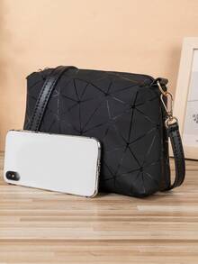 2025 New Arrival Fashion Versatile Geometric Niche Design Shoulder Crossbody Bag - Black - View 2