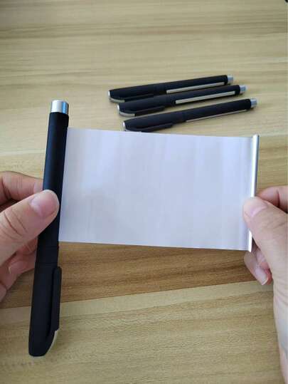 Sanrio 3pcs Unexpected Pen With Pull Paper Strip, Weird Creative Funny Pen, Exam Memo Pen