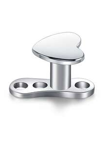 14G Dermal Anchor Tops And Base 316L Stainless Steel Dainty CZ Microdermals Body Piercings Studs Punk Personalized Jewelry Gifts For Women Hypoallergenic Multiple Styles - Silver - View 9