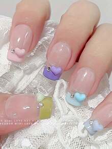 240 chiếc/hộp, 6 màu macaron, phụ kiện trang trí móng tay hình trái tim bằng nhựa, phụ kiện DIY đa chức năng, thích hợp cho móng tay, giày dép, quần áo, túi xách, đồ thủ công và ốp điện thoại - Trang trí trái tim màu hồng và trắng bóng, dụng cụ làm móng | Trang trí móng DIY | Bề mặt bóng, trang sức móng tay - Nhiều màu - Xem 8
