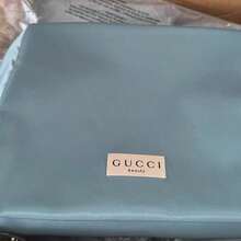 Gucci Bolsa de maquillaje para damas, de lona azul, de gran capacidad, fácil de transportar, sencilla y elegante, adecuada para uso diario, viajes, escuela, compras, trabajo, estilos versátiles, como regalo para amigos o familiares, regalos de festivales, regalos de aniversario