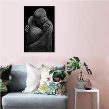 Arte de pared en lienzo de rosa vintage, pintura de flor de rosa retro en blanco y negro, impresión de imagen, arte floral rústico moderno, póster de decoración de pared para sala de estar, dormitorio, baño, casa de campo X cuadros decorativos para sala, póster, con marco, pósters, cuadros para la pared, marcos para cuadros, cuadro, Virgen de Guadalupe, salas - transparente - Ver 8