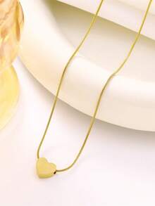 1 件不锈钢双十一数字牌项链，个性化创意女士日常佩戴 - 雙11方牌項鍊 - 查看 14