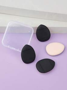 4个迷你指套粉扑粉底液小气垫散粉海绵面部遮瑕BB霜化妆工具 - 彩色 - 查看 11