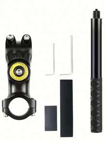 Quick-Release Bracket With Monopod, 1/4 Screw Aluminum Alloy Bicycle/Motorcycle Bracket, Suitable For Insta360 X3 X4/Hero12 11 10/ForDJI Action Camera Motorcycle, Bicycle, Mountain Bike Bracket, With Invisible Selfie Stick Fixed Riding Bracket, Adjustable 14.57-29.06 Inch Extension Pole, 1.34 Inch Diameter Clamp