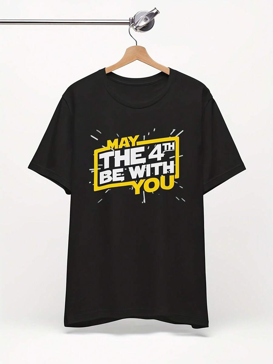 May The 4th Be With You T-Shirt Fourth Uni Funny Jedi - Gaya 4 - View 1
