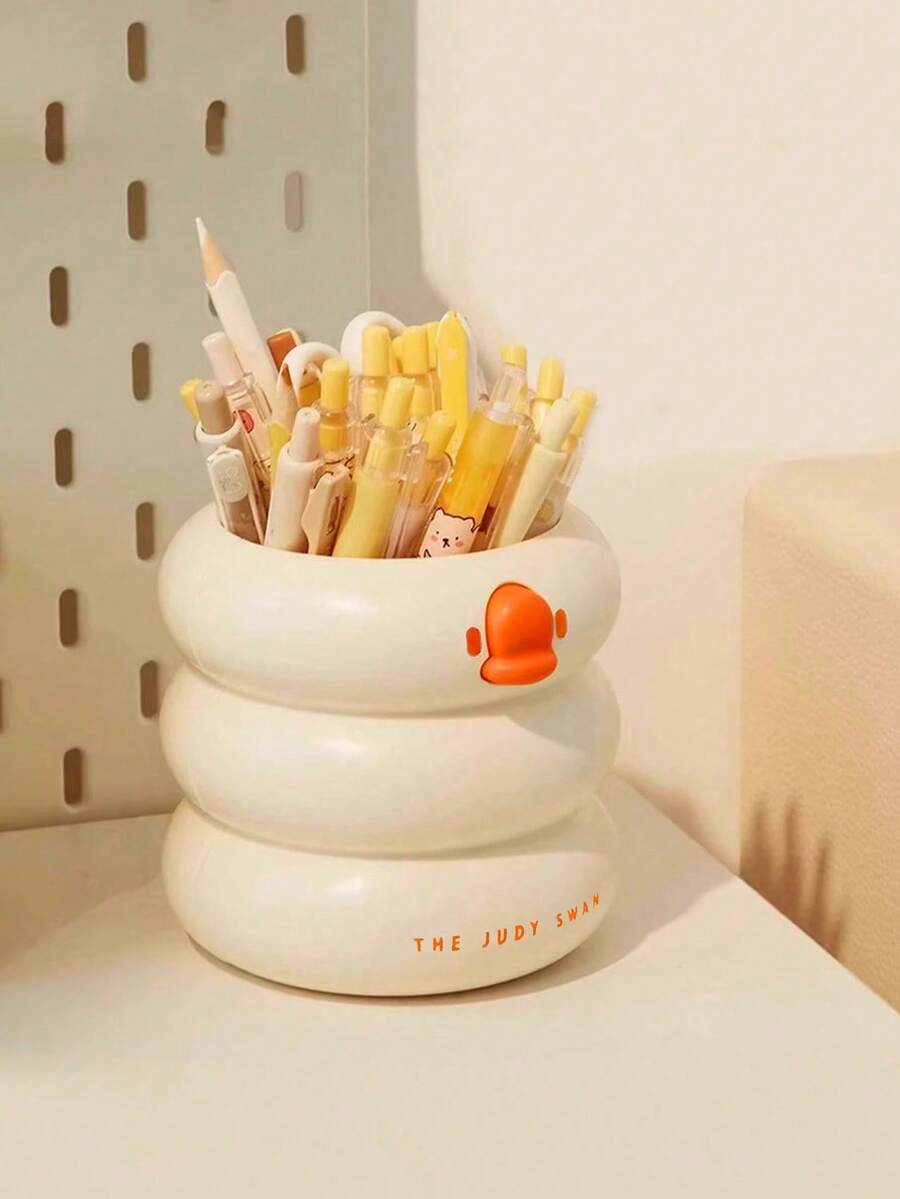 1 Stück kreative, süße Stifthalter, großvolumige Stifteaufbewahrungsbox für den Schreibtisch, Büro/Schule/Wohnheim Make-up Pinsel Organizer