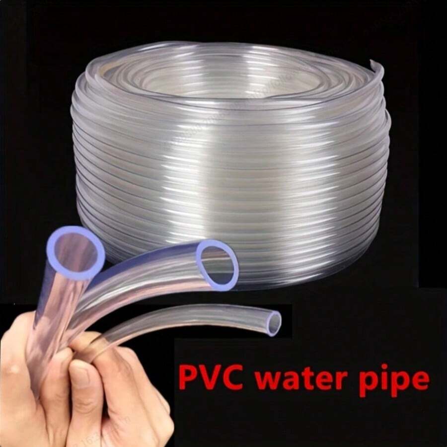 1 PC 3M Clear PVC Hose 4-30mm ID, Customizable Length Heavy-Duty Flexible Tubing For Garden Watering Aquariums