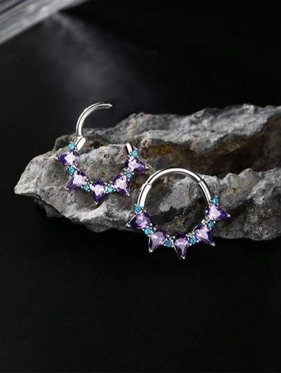 1 pieza Aro de septum de 16g Pendientes Daith Anillo de septum de acero quirúrgico 8MM/10MM Anillos de nariz de septum para mujeres y hombres Joyería de perforación de septum hipoalergénica