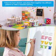 Foam Stickers, EVA Self Adhesive Glitters Foam Shape Sticker Craft Supplies For Scrapbook Card DIY Making Home Decor - 魚式 60片 - 查看 5