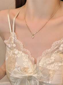 1 Stück elegante runde Halskette Choker Schlüsselbein Kette, schicker goldener Accessoire für Frauen, geeignet für Party, Bankett, Alltagstragen, Geschenk für Freunde