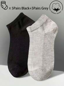 30/20/15/10/5/3/1 双装女士棉袜，隐形袜，短袜，白色袜，灰色袜，黑色袜，女士袜，可爱袜，女童袜，四季皆宜，透气网眼设计，吸湿排汗，柔软顺滑，适合各种场合，如节日、运动、休闲、商务和日常穿着，颜色随机组合 - 彩色 - 查看 5