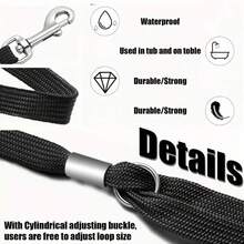 可调节宠物猫环锁夹绳 - 洗澡和美容必备美容台扶手固定装置 | 耐用、安全的宠物牵引绳，带快速释放扣 | 美容师和宠物主人最受好评的宠物用品