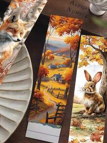 30 Stücke Herbst Lesezeichen Tagebuch Notizbuch Buch Seiten Markierungs Karten DIY Dekoration Bürobedarf Papier Karten Hochwertige Nachrichten Markierung Kreative Geschenk Dekoration