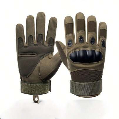 2 Stück Outdoor Handschuhe für Herren, Trainings- und Motorradhandschuhe, Kletterhandschuhe, Vollfinger-Handschuhe geeignet für Radfahren