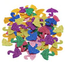 Foam Stickers, EVA Self Adhesive Glitters Foam Shape Sticker Craft Supplies For Scrapbook Card DIY Making Home Decor - 雨傘60把 - 查看 1