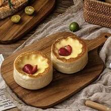 1块红木砧板 - 木质厨房切菜板，时尚长柄，实木材质，适用于肉类、奶酪、面包、蔬菜和水果 - 熟食和奶酪板，非常适合切片和展示食物，便携式露营砧板，现代农舍厨房必备。母亲节礼物、婚礼季厨房用品、圣诞节礼物。 - 原木色 - 查看 6