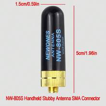 2 件母头短天线 VHF/UHF 无线电天线 144/430MHz 适用于 5RM、K5Plus、UV-21R、UV-5R、TD-、SMA-F 接口