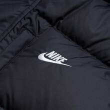 Nike Chaqueta acolchada con capucha para hombre AS M NK TF CLUB PARKA 650 Fill Down, cómoda, esponjosa, ligera, casual, adecuada para ir al trabajo, uso diario, actividades al aire libre y viajes - Blanco y negro - Ver 5